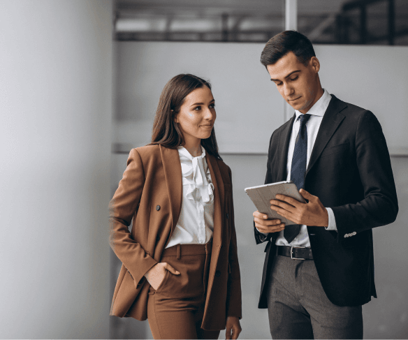 İş ortakları toplantıda